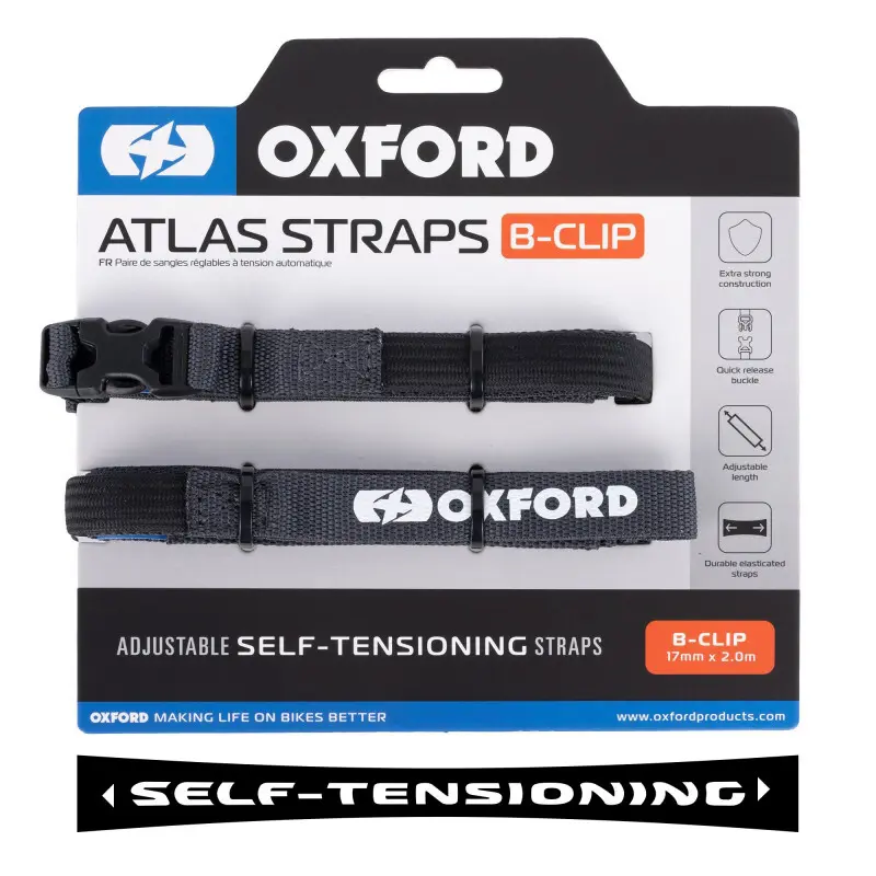 Motorradgurt Oxford Atlas B-Clip (x2)
