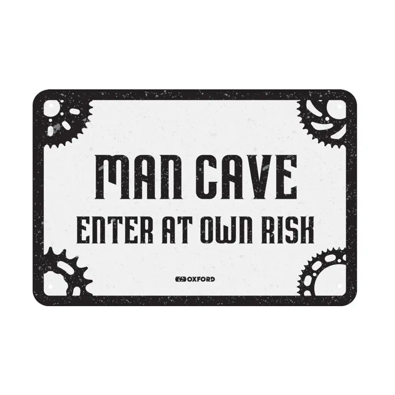 Plaque métallique garage Oxford Man Cave