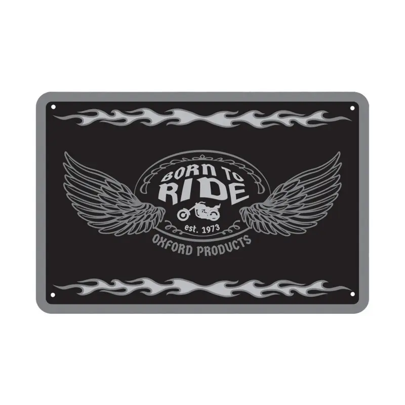 Metallplatte Garage Oxford Born To Ride