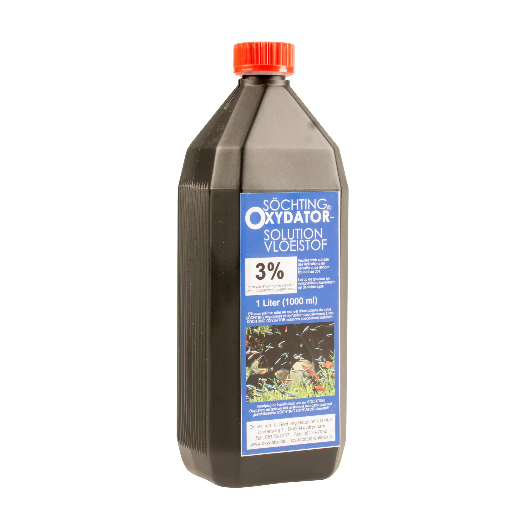 Accessoire filtre d'aquarium flacon liquogène 3% Oxydator