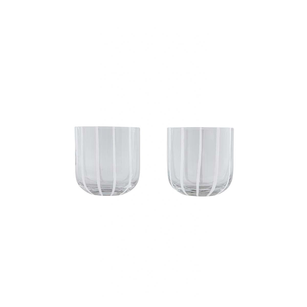 5712195054120 - Wasserglas Mizu Clear-White (2-teilig)