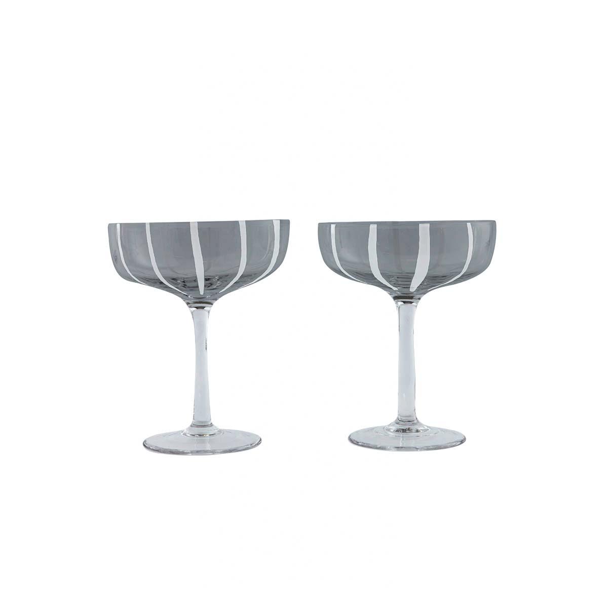 5712195054229 - Coupe Glas Mizu Grey-White (2-teilig)
