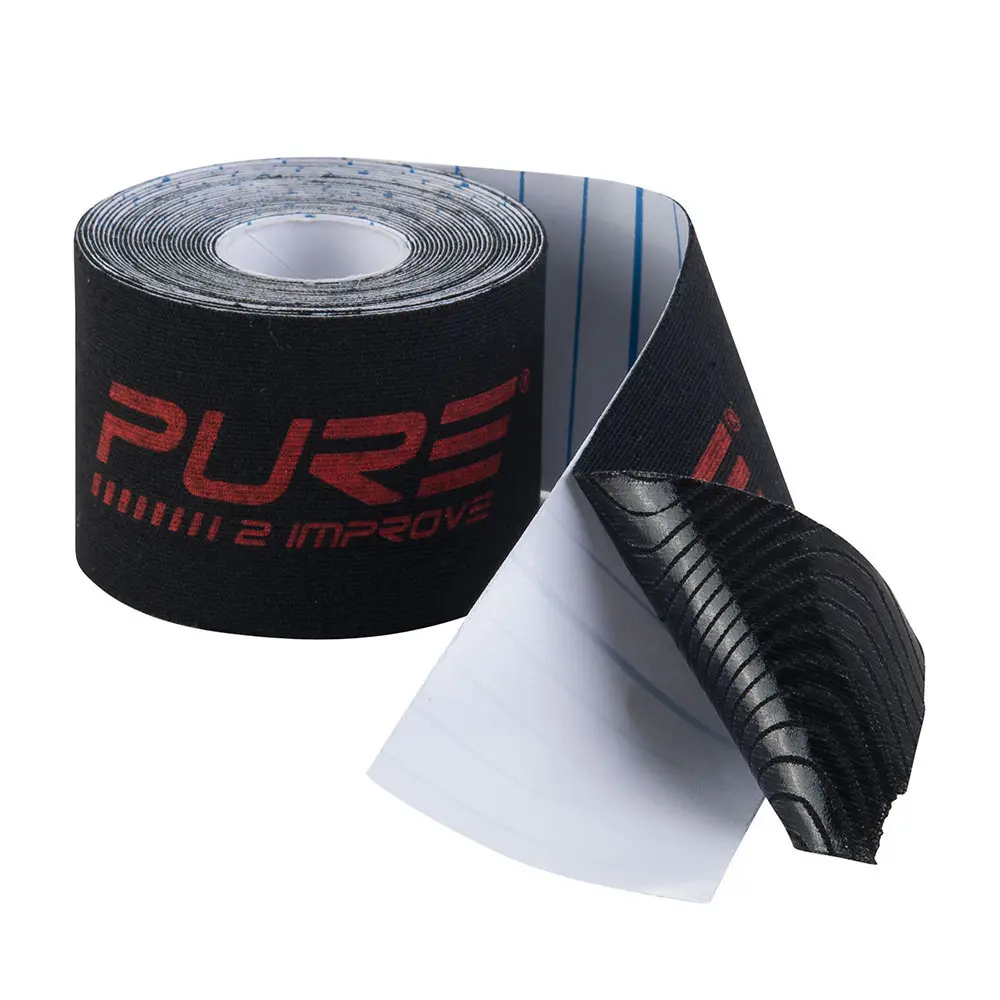 Pure2Improve Ruban kinésiologique , Noir, Taille TU