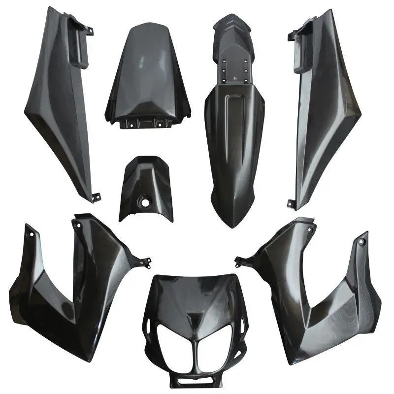 8er-Set Karosserie Verkleidung P2R Derbi 50 Senda 2000>2010
