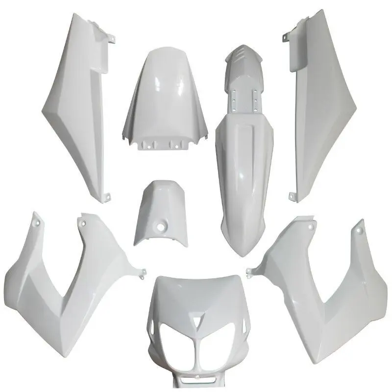 8er-Set Karosserie Verkleidung P2R Derbi 50 Senda 2000>2010