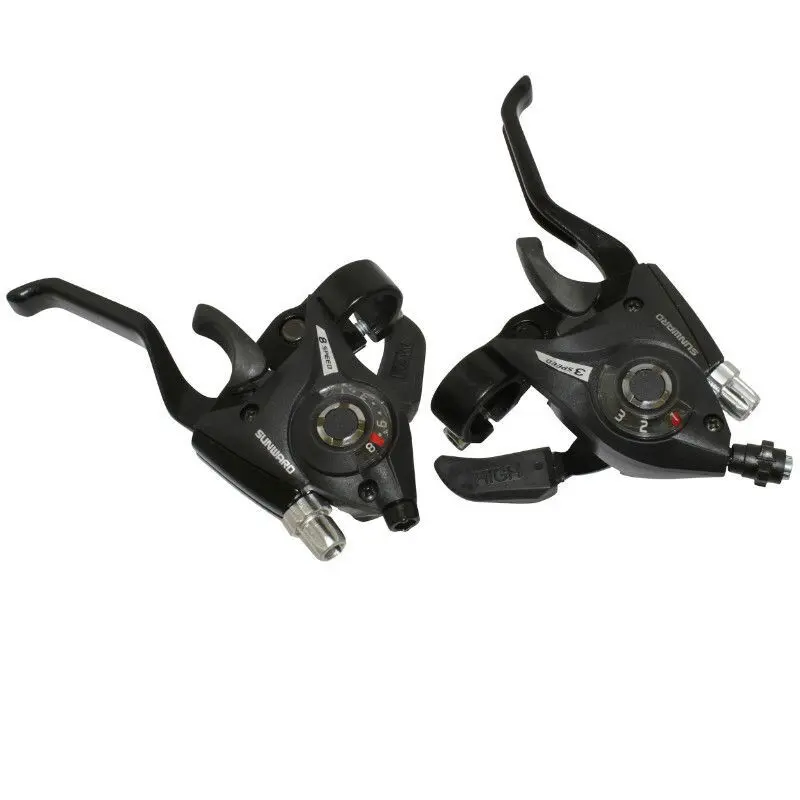 Image of MTB Alu-Schalthebelpaar für Shimano kompatible Bremsen P2R V-Brake