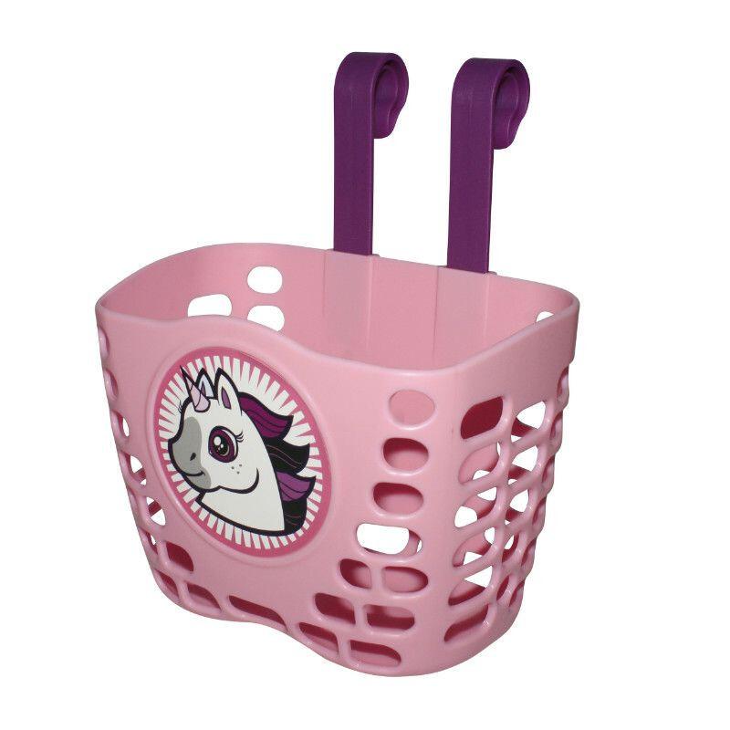 Velo Store - UK Front bike basket with strap attachment on girl's handlebars P2R | Extra 10% off with Subscription, Postage £16.79 to UK Fedex.