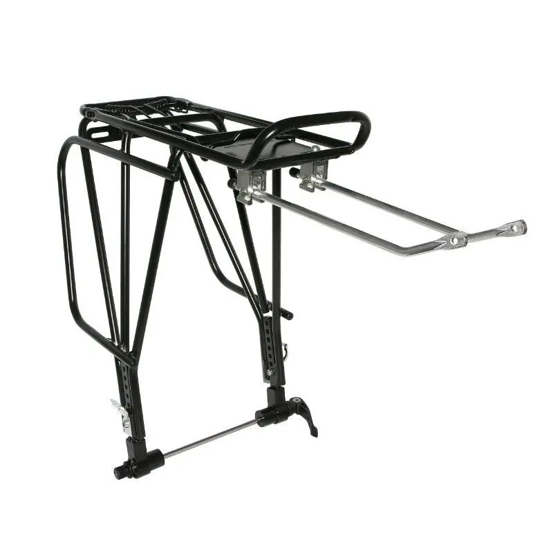 Velo Store - UK Rear bike carrier with adjustable aluminium rods, fixing on hollow axle hub and disc brake compatible P2R 130-135Mm | Extra 10% off with Subscription, Postage £16.79 to UK Fedex.