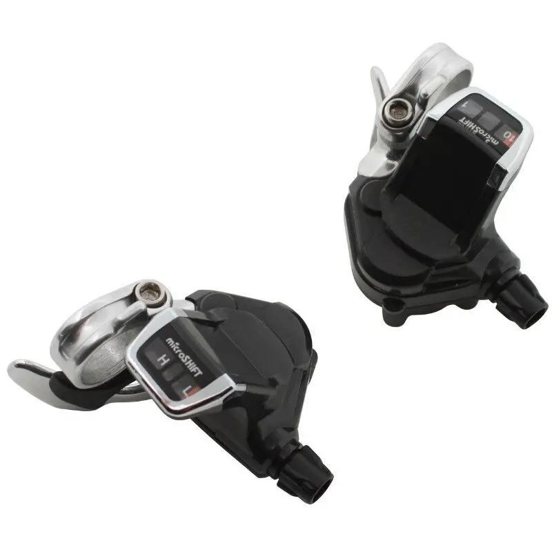 P2R Paar Rennrad-Schalthebel für Dreifach-Flachbügel Push-Pull Shimano Unisex