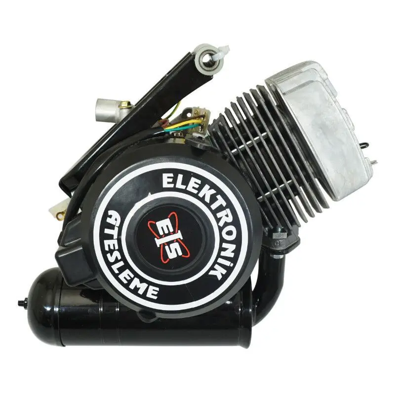 Motor mit Auspuff und Zündungsabdeckung P2R Peugeot 103 Vogue