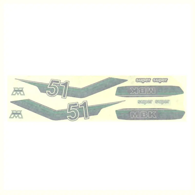 Sets mit 8 Fahrradaufklebern P2R MBK 51