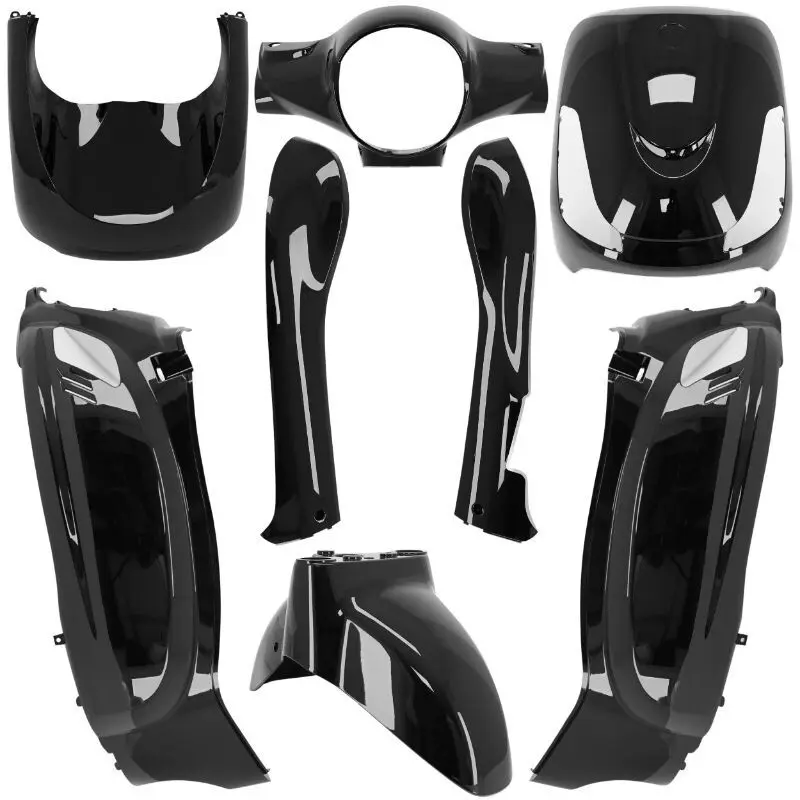 Satz von 8 Verkleidungen P2R Sym 50 Fiddle 2 4T 2011>2021, Sym 125 Fiddle 2 2010>2014