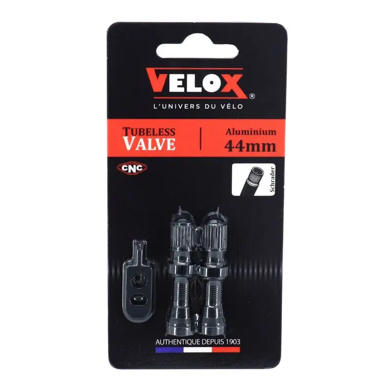 P2R Tubeless-Reifenventil-Paar abnehmbarer Obus Schrader Velox Unisex