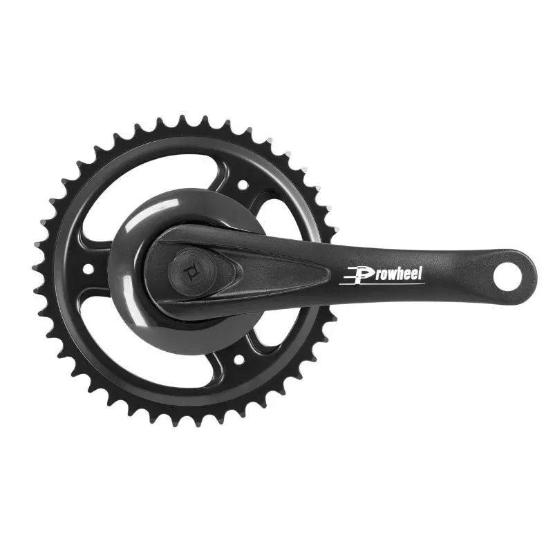 P2R Pedalier city kurbeln alu plateau disque centrale plastique 3/32" Unisex