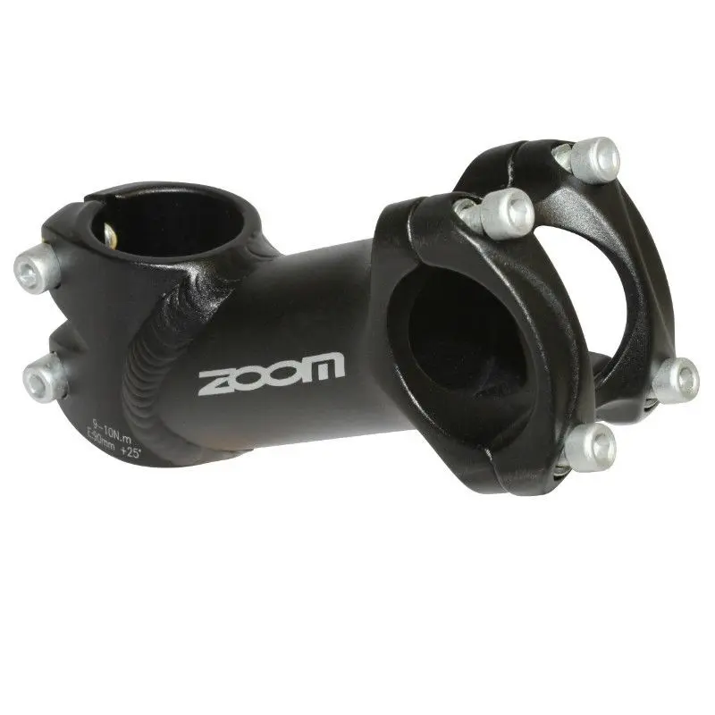 P2R Lenkerklemmung schwarz für Straßen- und Mountainbike Zoom Releve 25° Unisex