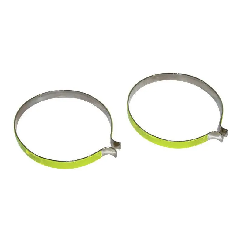 Velo Store - UK Pair of chrome steel trouser clips with reflective strip P2R | Extra 10% off with Subscription, Postage £16.79 to UK Fedex.