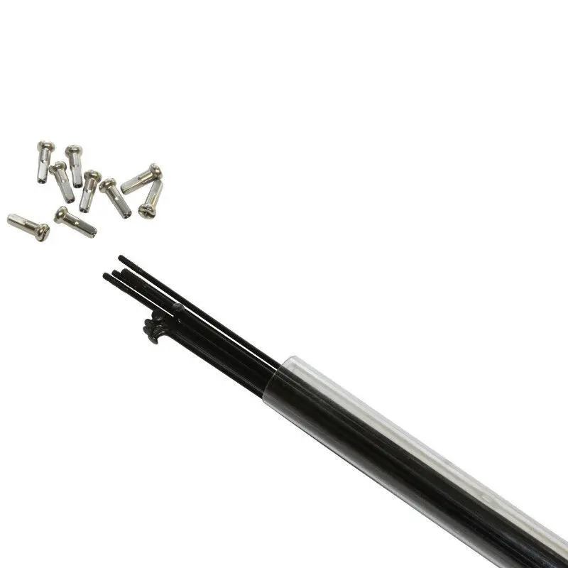 Rohr mit 10 Speichen aus Edelstahl mit abgewinkeltem Kopf und Nippel P2R 290 mm