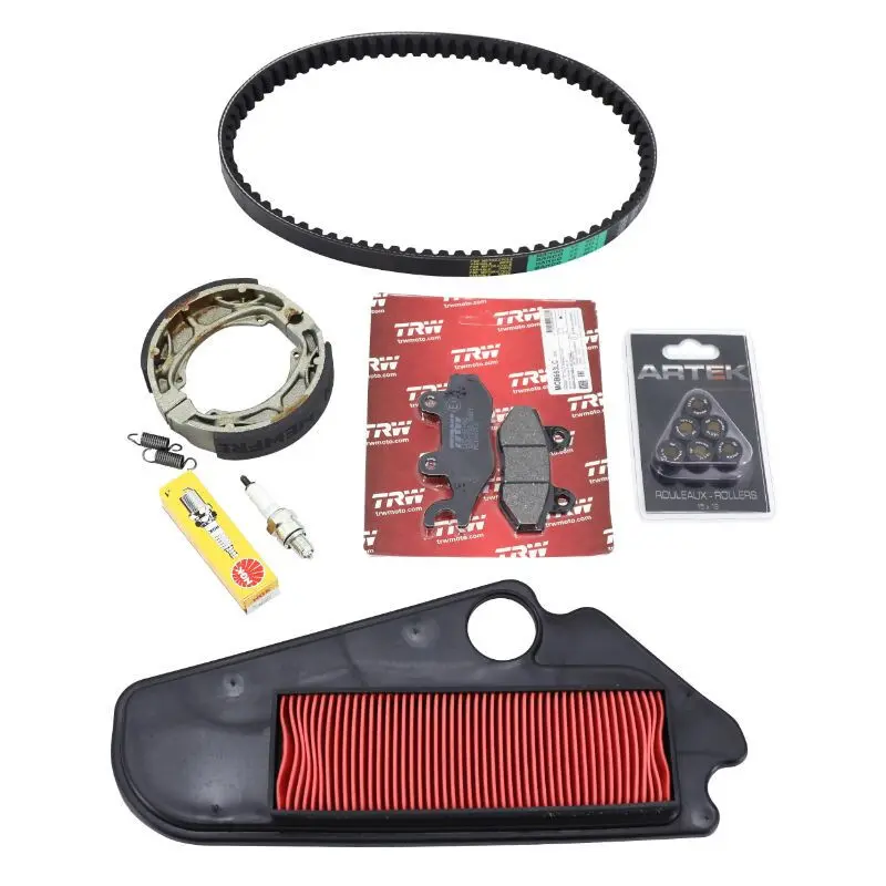 Set mit 6 Pflegesets P2R Kymco 50 Agility 4T 12 Pouces 2006+