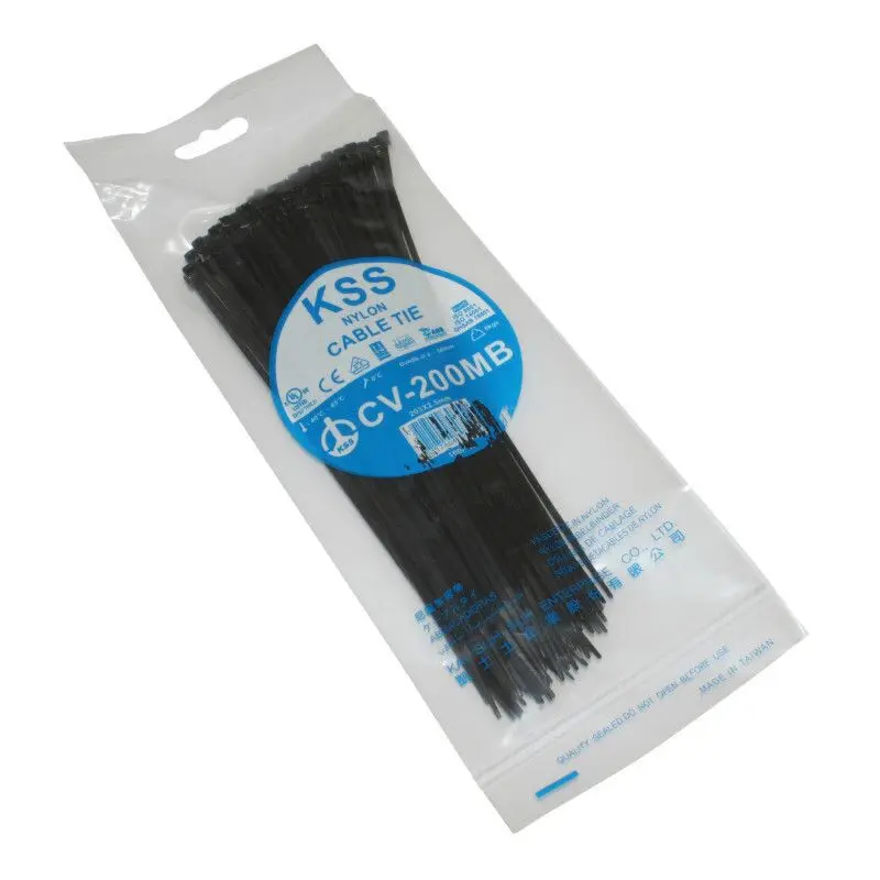 Lot von 100 Nylon-Kabelbinder Typ Rilsan P2R