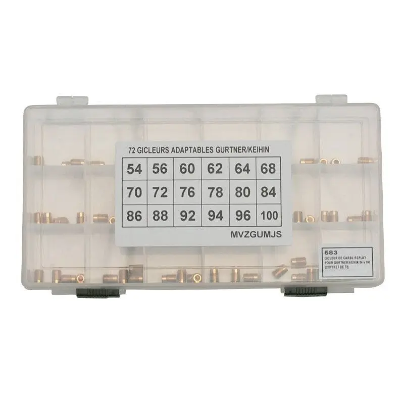 Box mit 72 Hauptdüsen P2R Gurtner-Keihin N°54