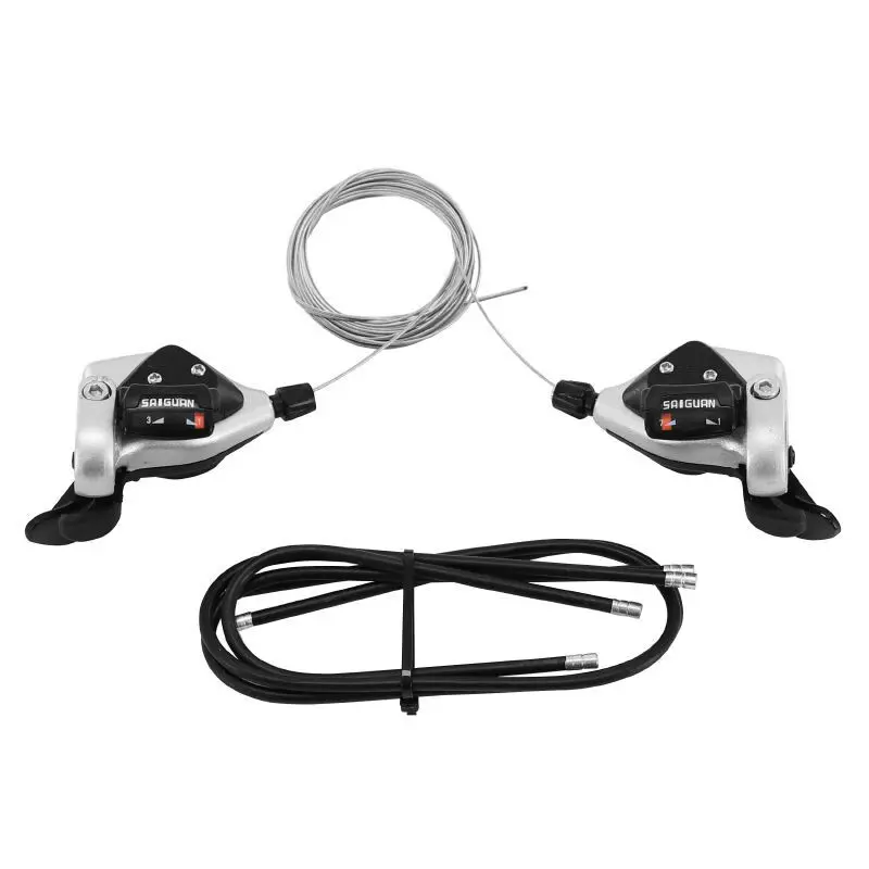Image of Paar Fahrrad-/Mountainbike-Schalthebel P2R Indexe Rapid Push-pull 7 V