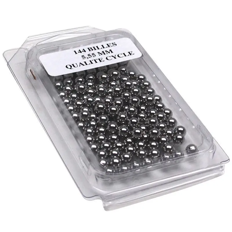 Boite de 144 billes acier de prÃ©cision Ã 5.556 mm