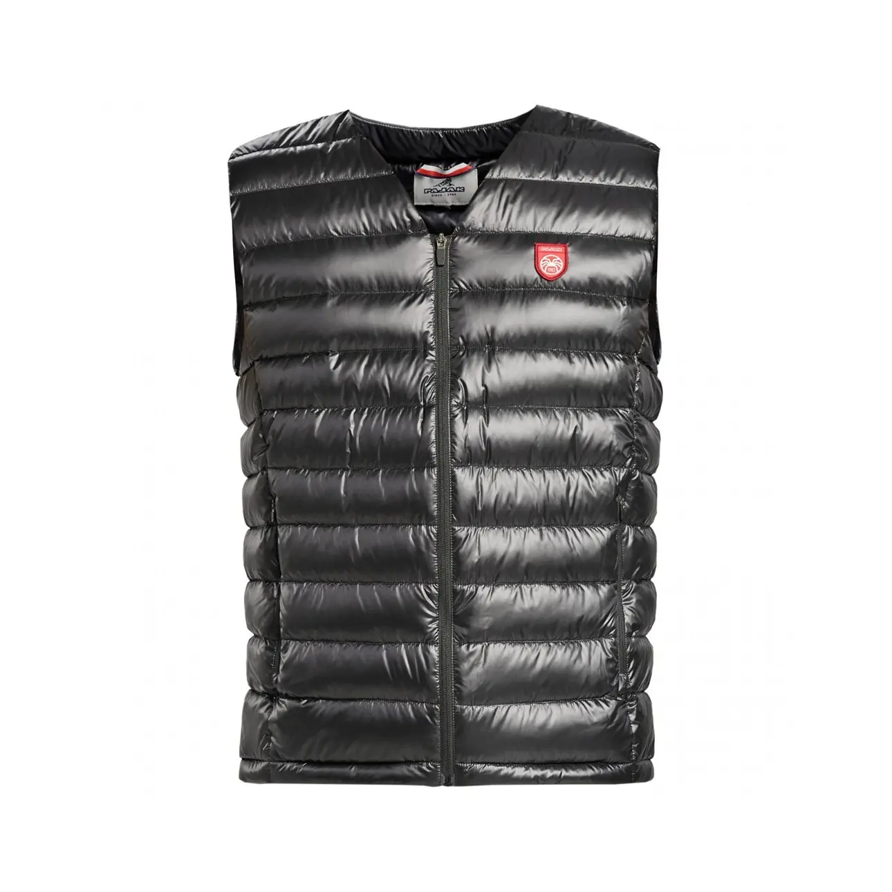 Sleeveless V-Neck Puffer Jacket Pajak Shadow