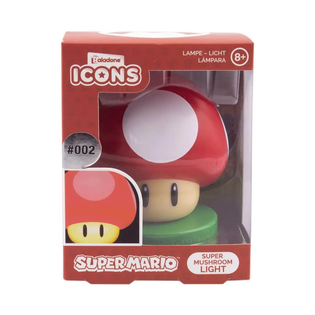 5055964717858 - Paladone icon super mario champiñon Lampe paladone icon super mario champiñon