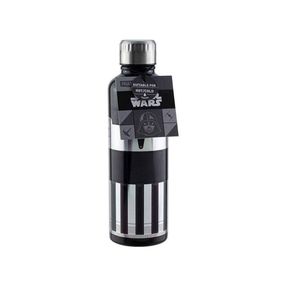 5055964792473 - Paladone - Star Wars Darth Vader Lightsaber Metal Water Bottle - Wasserflasche -