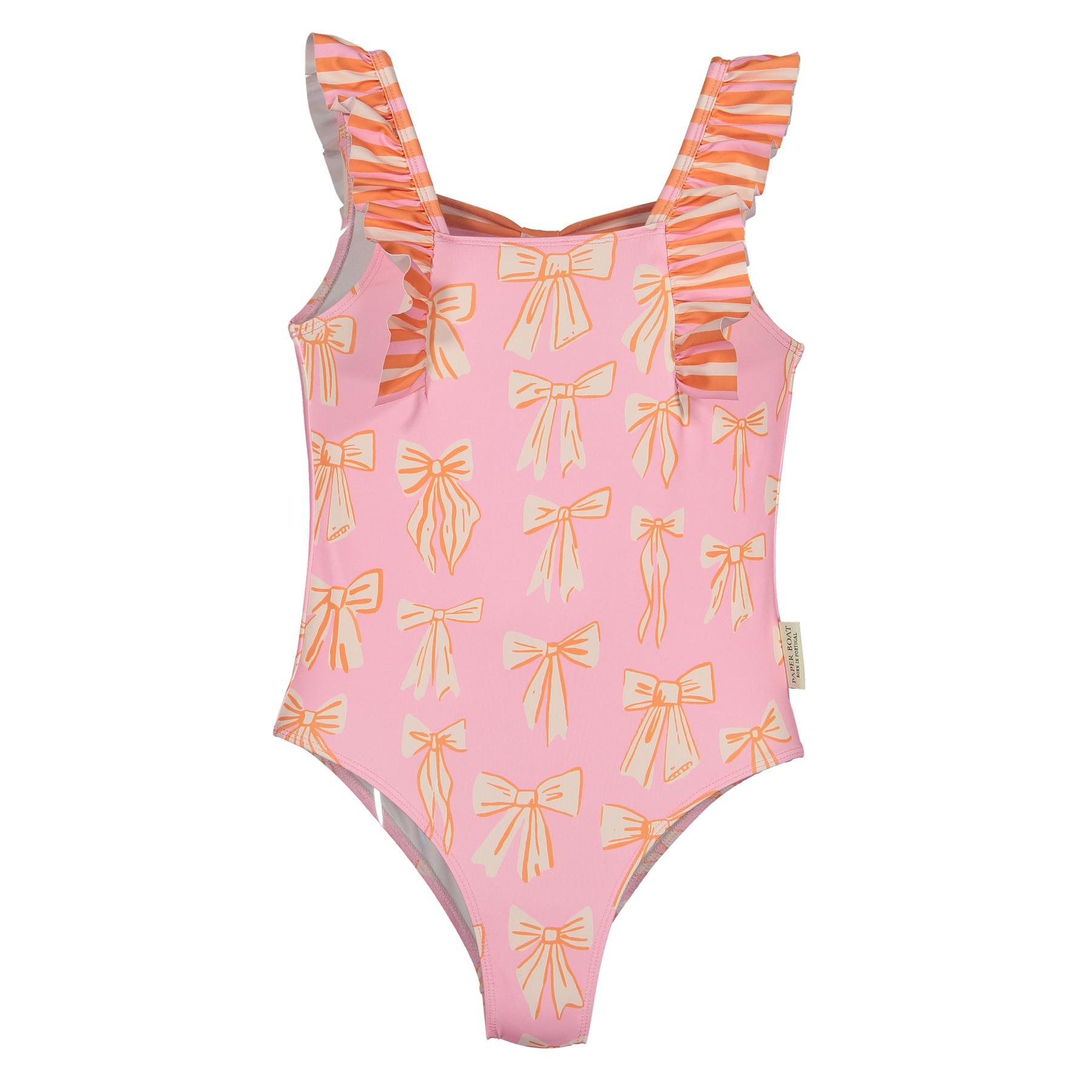 5600854693882 - Badeanzug Mädchen Beach Stripes and Bows