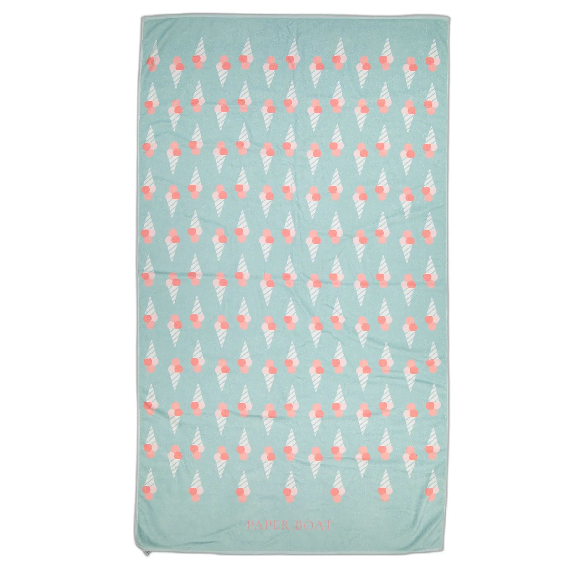 Bath towel Paper Boat Ice Cream Dream