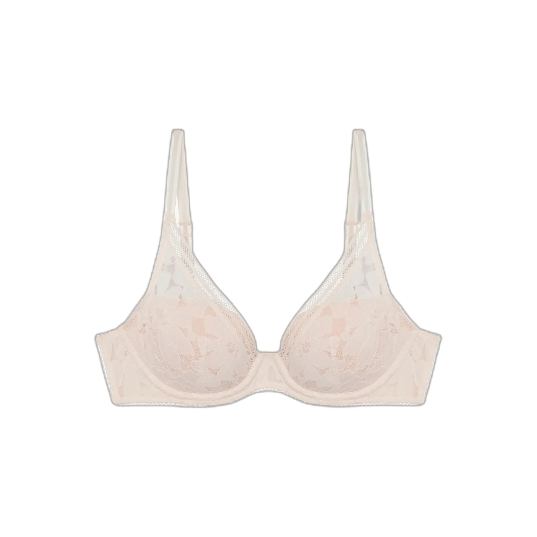 3106431103765 - Damen gepolsterter Bikini-BH mit tiefem Ausschnitt Gardenia