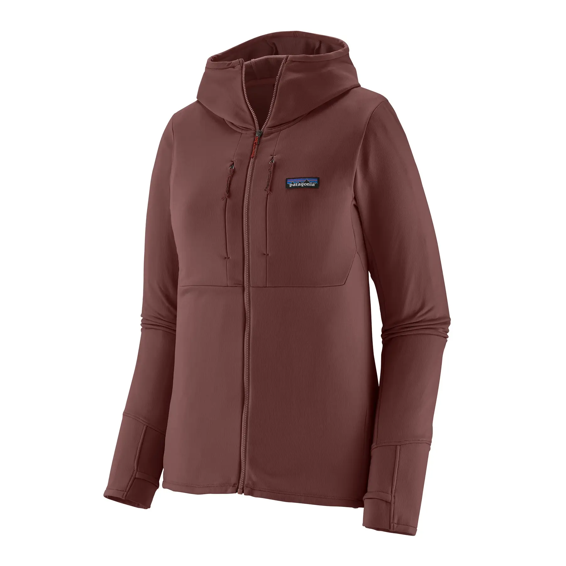 Damen Kapuzenjacke mit Reißverschluss wasserdicht Patagonia R1 Thermal