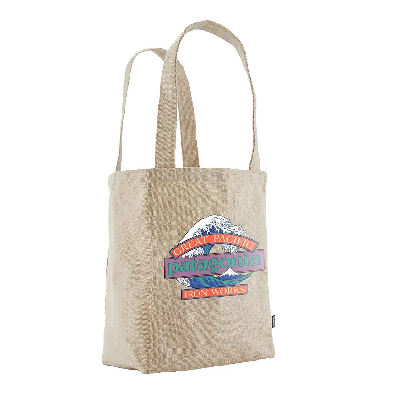 Patagonia Unisex Beige Recycled Tote Bag Great Pacific