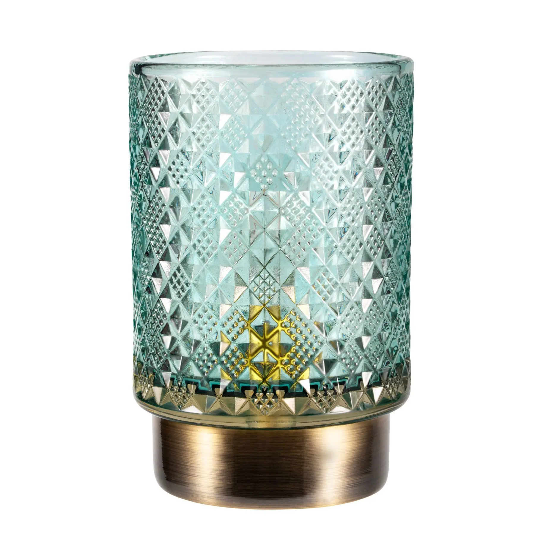 4000870481318 - Led Tischleuchte Modern Glamour in Türkis und Messing 04W 15lm - Türkis - Pauleen