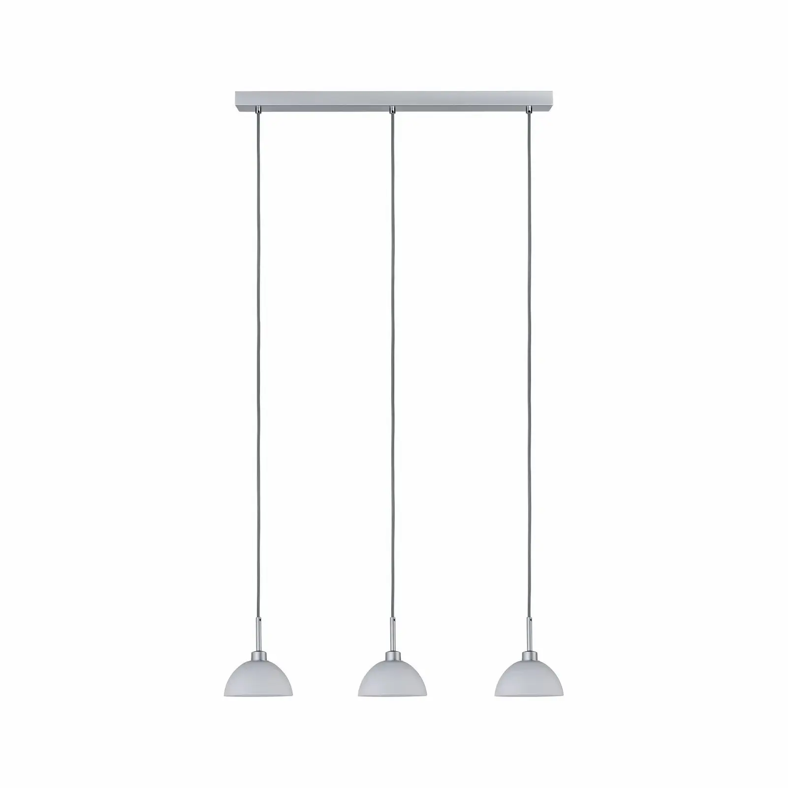 4000870709252 - 70925 Pendelleuchte Parana 3-flammig Weiß Chrom matt ohne Leuchtmittel max 40W GU10 - Paulmann