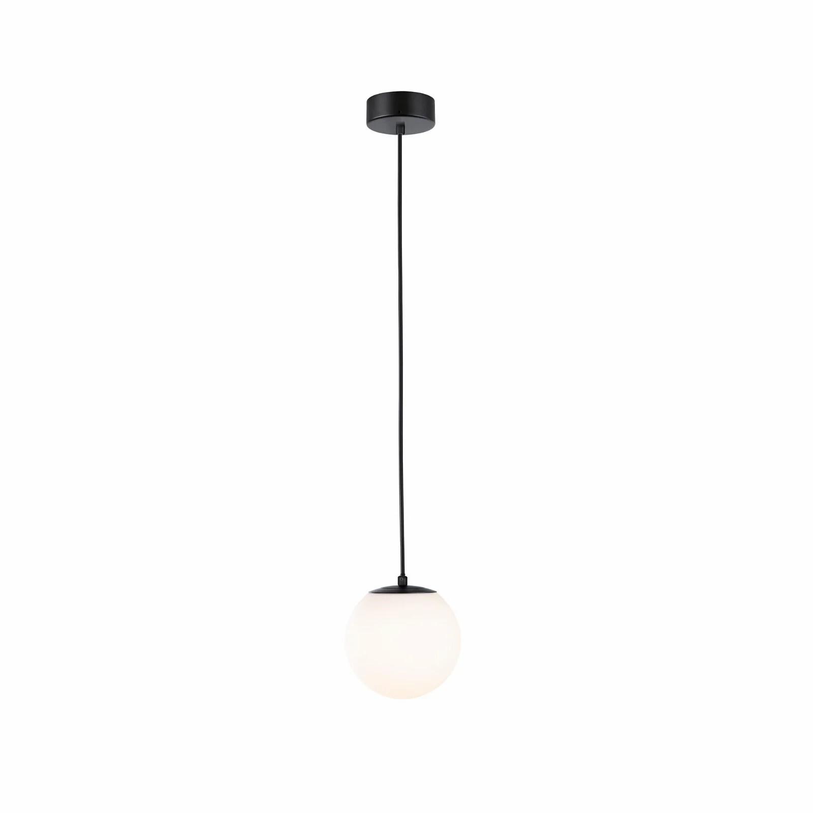 4000870710739 - Led Pendelleuchte Gove in Schwarz-matt und Weiß 9W 900lm - black - Paulmann