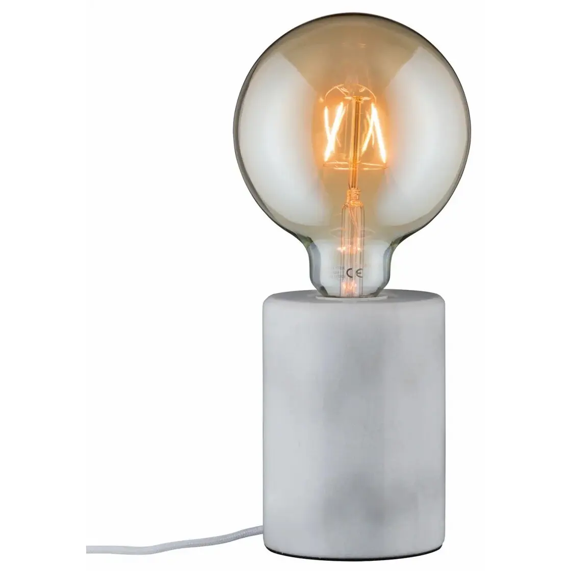 4000870796016 - Neordic Nordin 79601 Tischlampe LED E27 20 W Weiß Gold