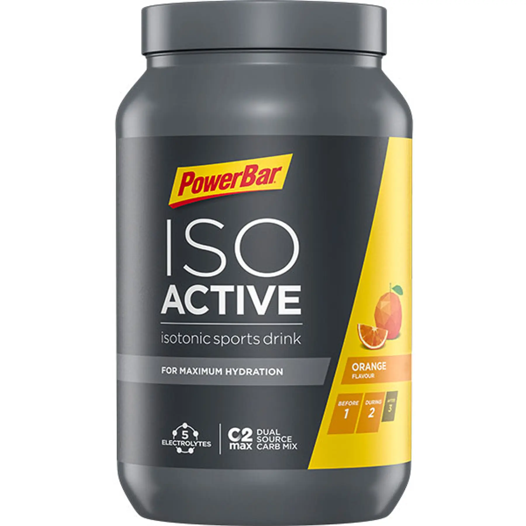 Isotonic drink PowerBar IsoActive - Orange (1320g)