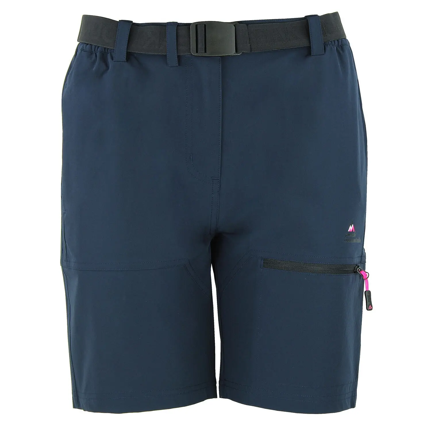 Peak Mountain Mujer Bleu Pantalón Corto Con Cinturón