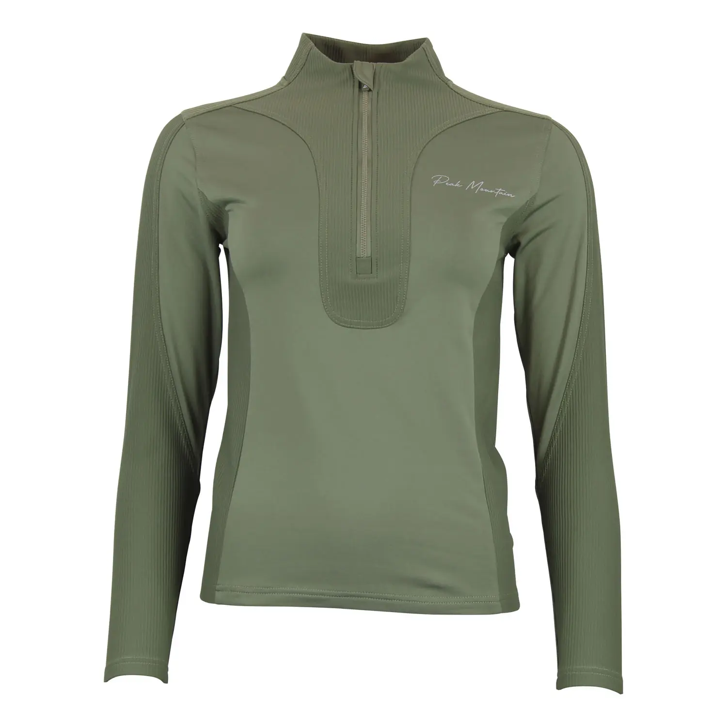 Damen Langarm-Zipshirt Peak Mountain Aramis
