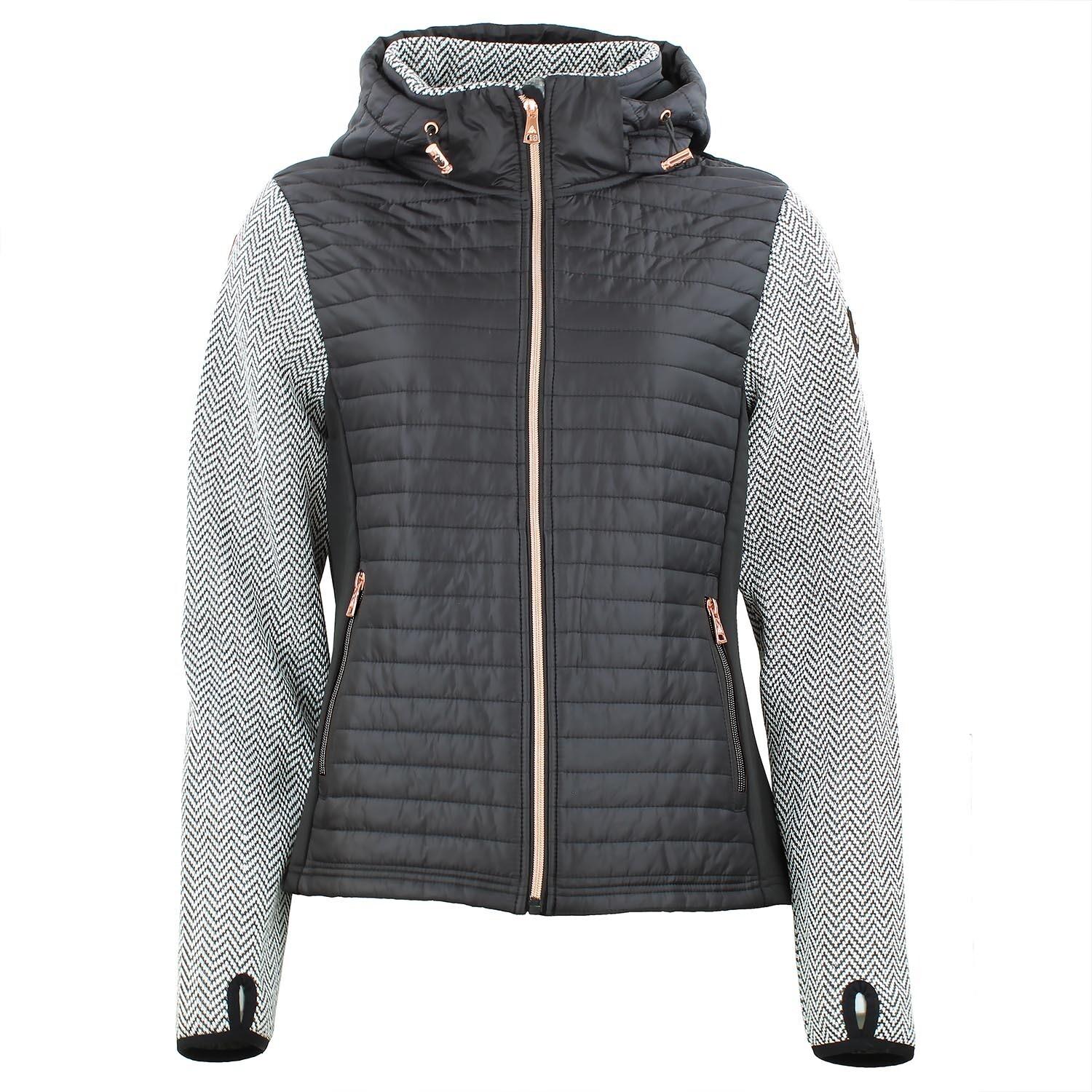3430890080351 - Damen Hoodie mit Reißverschluss aus drei Materialien Peak Mountain 3430890080351 - Damen Hoodie mit Reißverschluss aus drei Materialien Peak Mountain