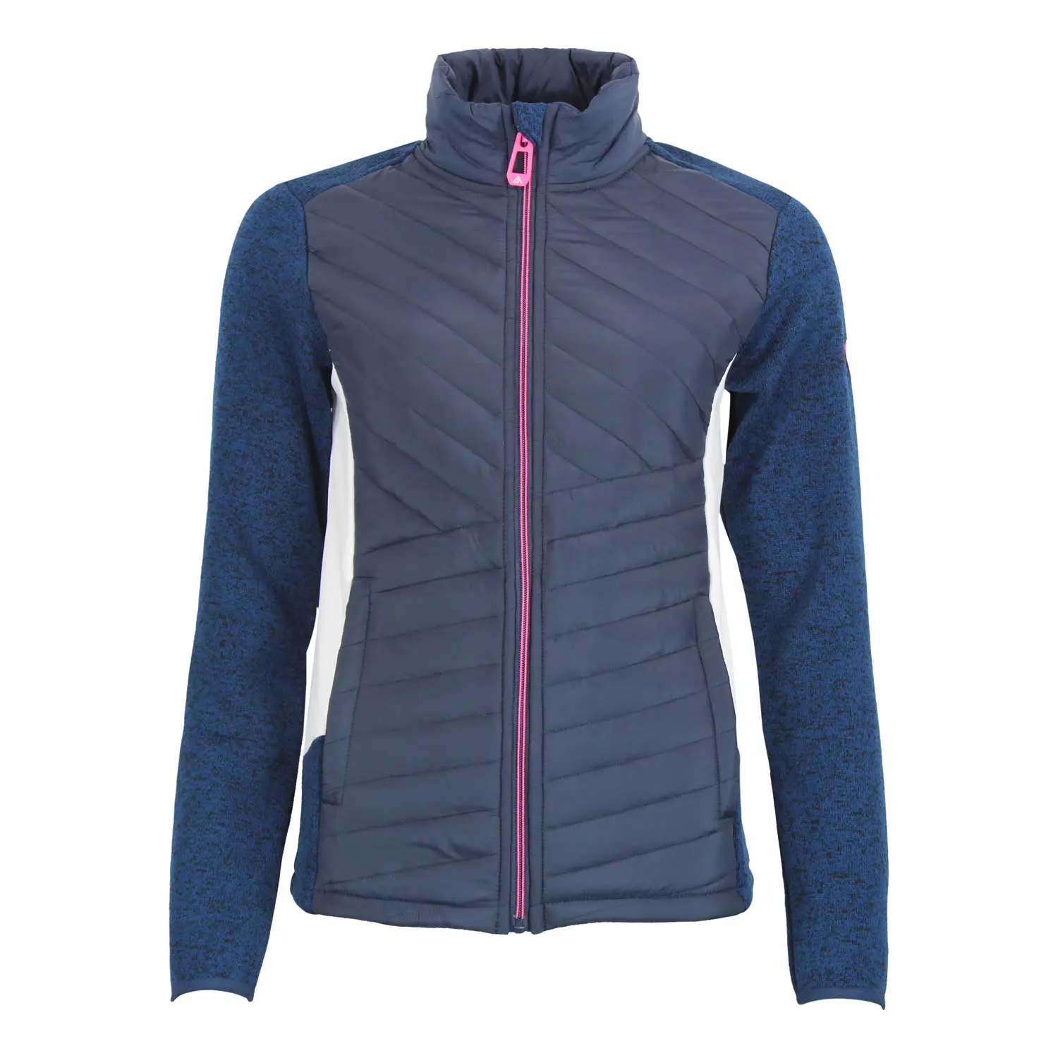 Fleecejacke mit gesteppten Einsätzen für Damen Peak Mountain Apony