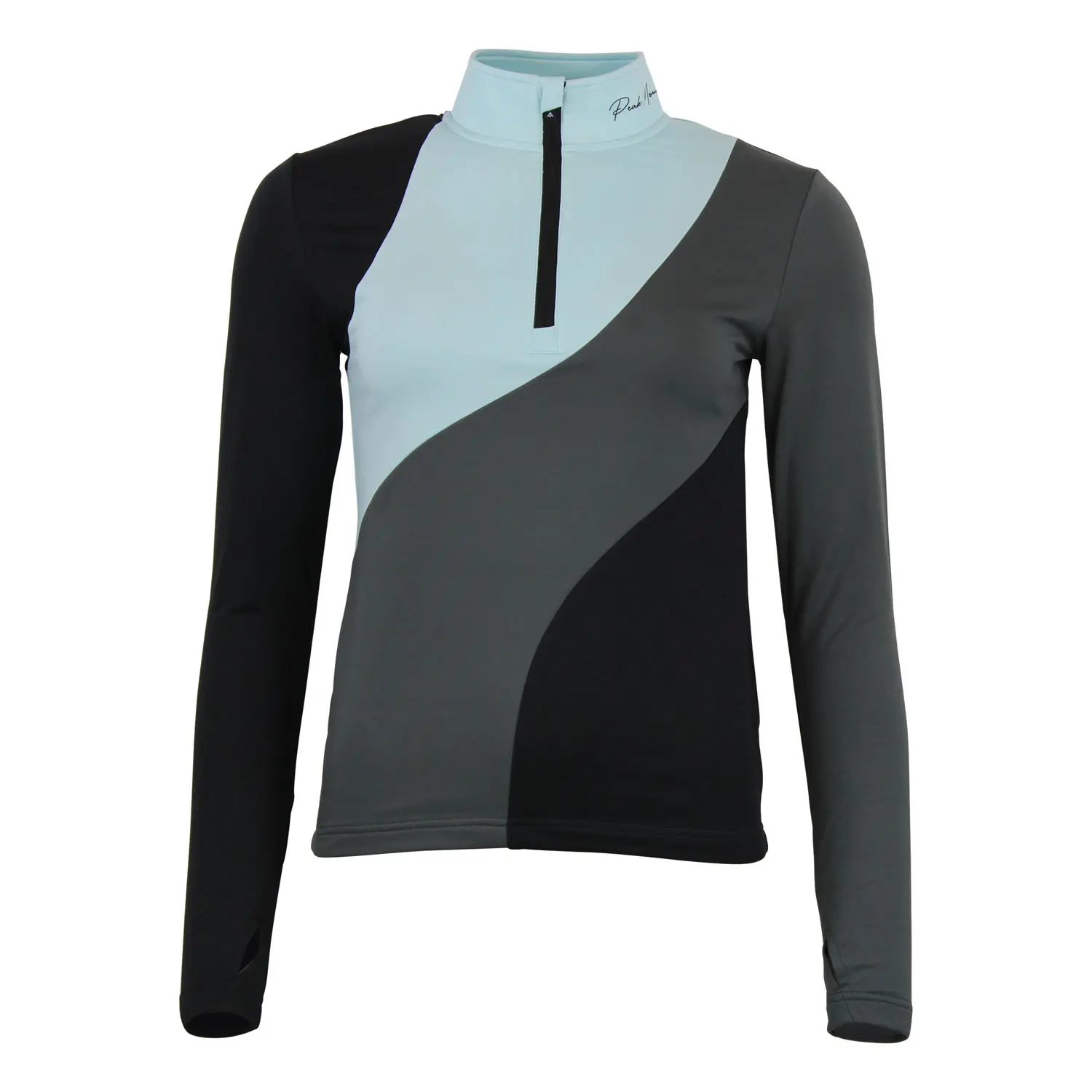 Damen Langarm-Zipshirt Peak Mountain Aramis