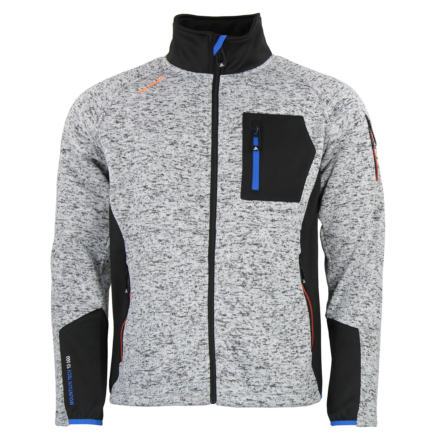 Fleece-Jacke aus zwei Materialien Peak Mountain Club