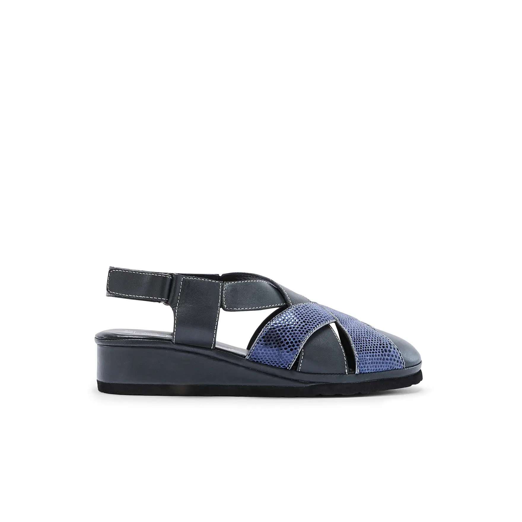 Keilabsatz Sandalen mit Klettverschluss Damen Pédiconfort