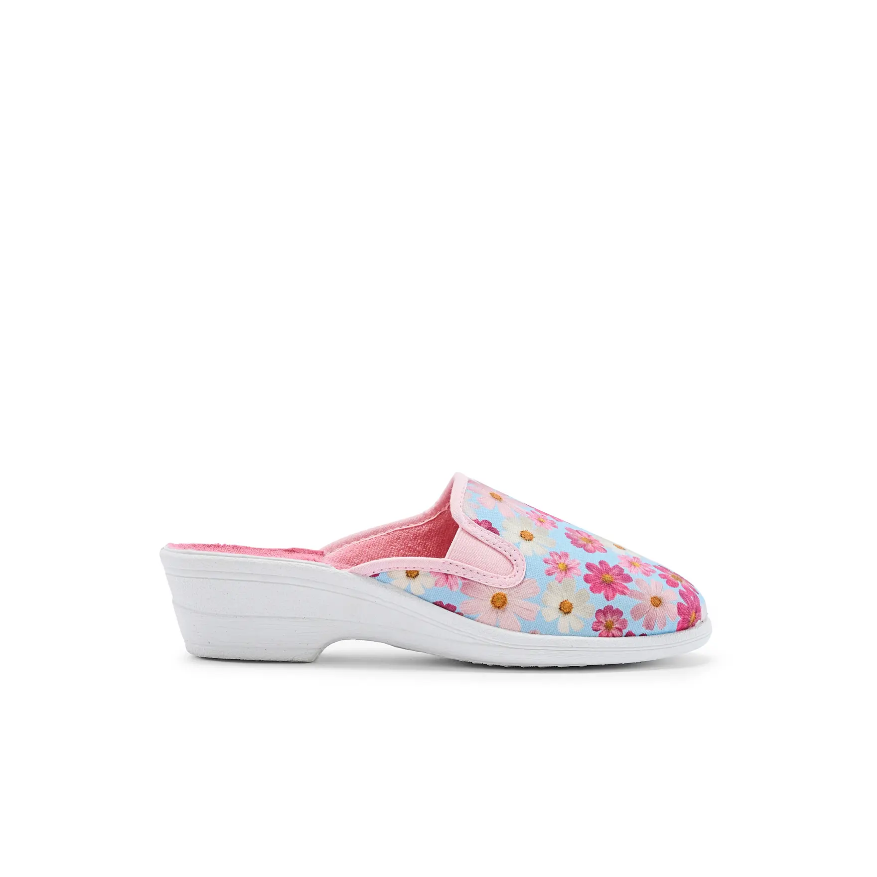 Zoccoli con zeppa ed elastico donna