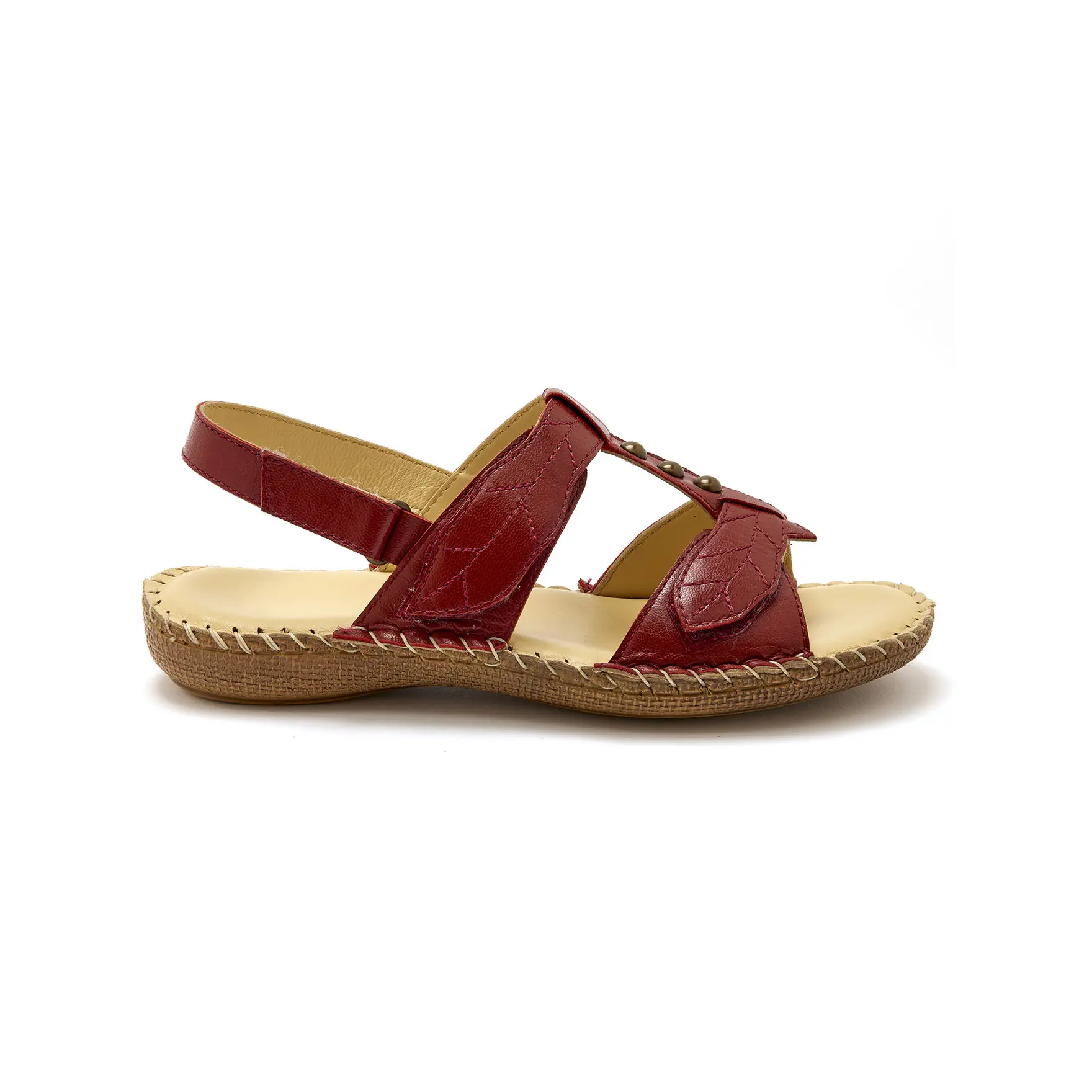 Leather sandals woman PÃ©diconfort