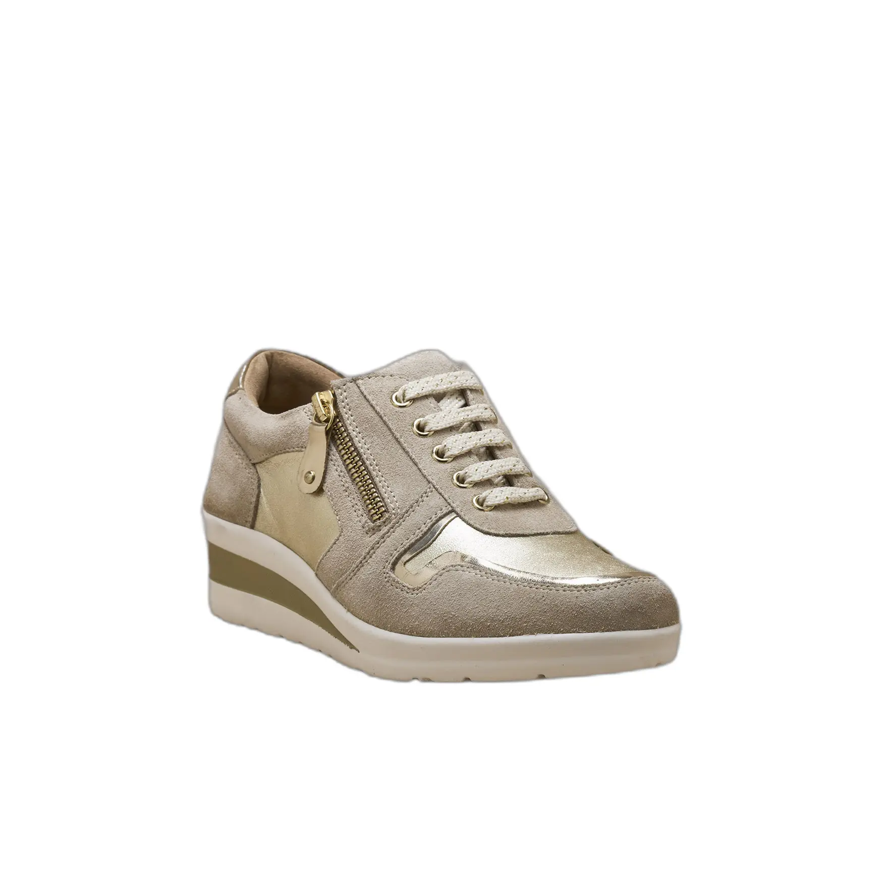 Leather trainers with air sole for women Pédiconfort
