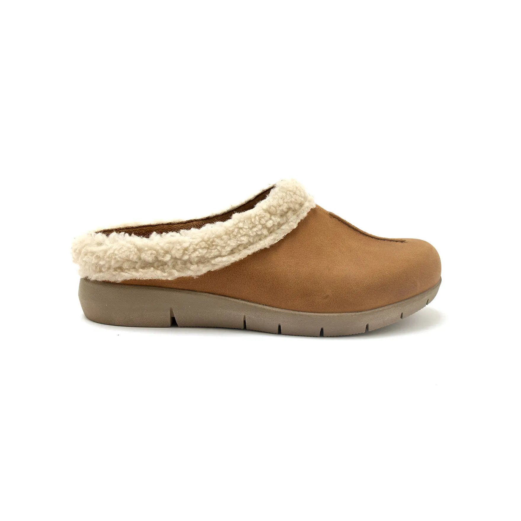 Veloursleder Slippers mit herausnehmbarer Sohle für Damen Pédiconfort